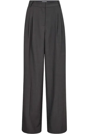 Co`Couture Liane cc pleat ll pant dark grey