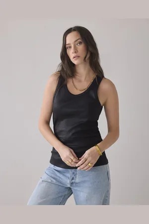 Summum Woman Lisbon-5138 990 rib tanktop cotton rib (3s4873) black