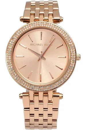 Michael Kors Rose stalen horloge met analoge wijzerplaat