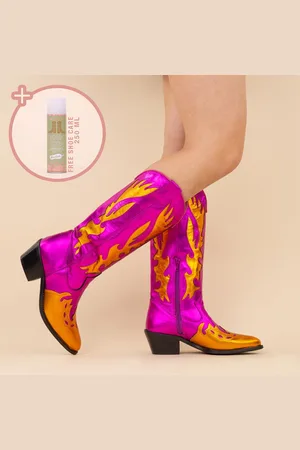 DWRS Cowboyboots 28520 regina oranje dames maat: leer