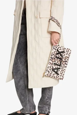 Alix the label Dames tas leopard faux leather clutch