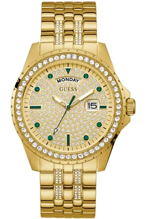 Guess Roestvrij stalen horloge voor stijlvolle mannen