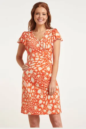 Smashed Lemon 24453 zomerjurk met ruches animal print |