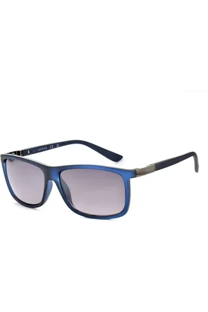 Guess Blauwe hars zonnebril met 59mm lens maat