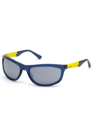 Guess Blauwe geïntroduceerde zonnebril voor mannen