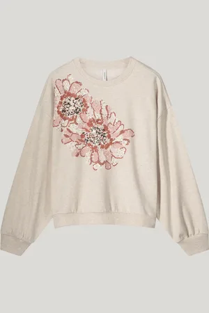 Summum Woman 3s5109-30656 long sleeve embellished sweatshirt