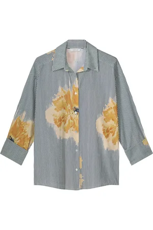 Summum Woman Blouse flowers and stripes 2s3239-12168