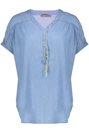 Geisha Top sleeveless blue denim
