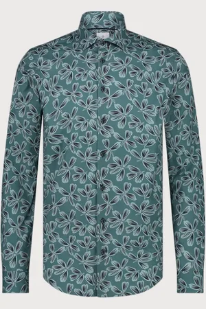 Blue Industry Bloemenprint stretch shirt |