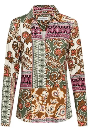 &Co Woman Blouse vayen paisley olive multi