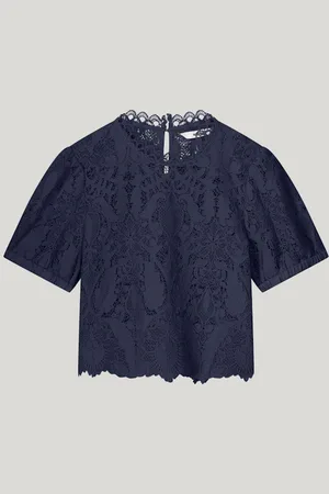 Summum Woman 2s3255-12182 short sleeve top lace