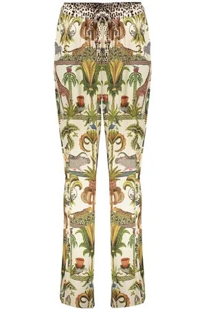 Geisha Pants animal jungle 51355-70 10 off-white/green