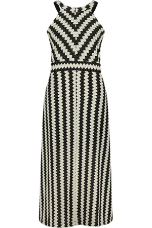 Summum Woman Quinty: long halter fine crochet dress jurken 5s1613-30699