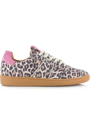 DWRS Dwrs poona panterprint sneakers dames lage sneakers dames