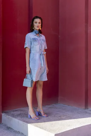 Geisha 57301-10 830 jeans dress bleached denim