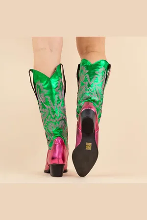 DWRS Cowboyboots 271179 tulsa groen dames maat: leer