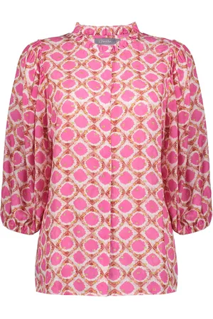 Geisha Blouse off-white & pink
