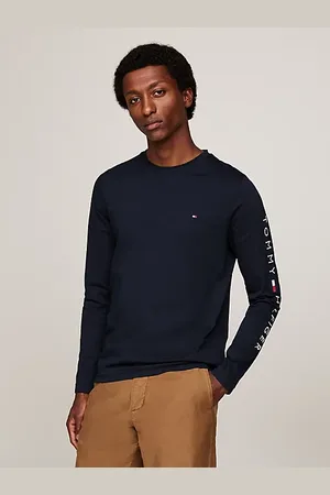 Tommy Hilfiger Slim fit longsleeve T-shirt met logo