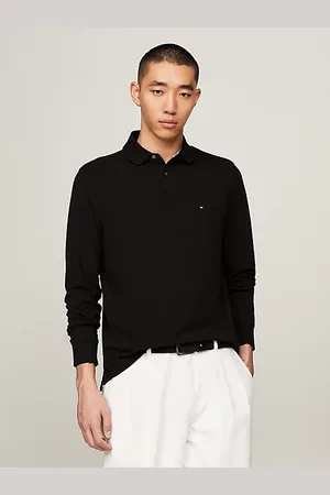 Tommy Hilfiger 1985 regular fit polo met lange mouwen