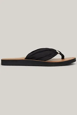 Tommy Hilfiger Teenslipper met metalen TH-monogram