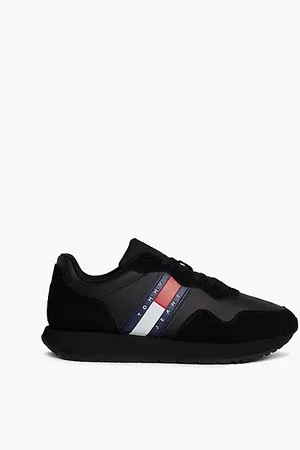 Tommy Hilfiger Sneaker met gemengde texturen en profiel