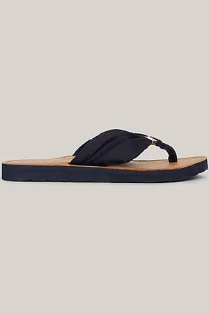 Tommy Hilfiger Teenslipper met metalen TH-monogram