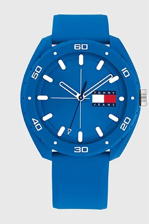 Tommy Hilfiger Horloge met blauwe siliconen band