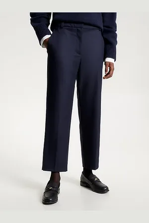 Tommy Hilfiger Slim enkellange broek met rechte broekspijpen