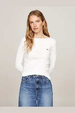 Tommy Hilfiger Slim fit T-shirt met boothals