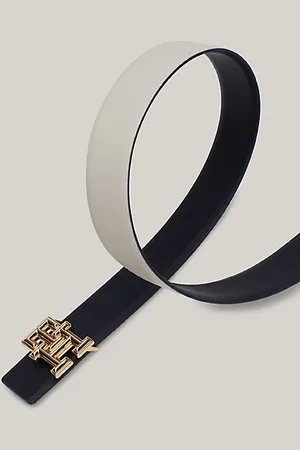 Tommy Hilfiger Reversible leren riem met monogramgesp