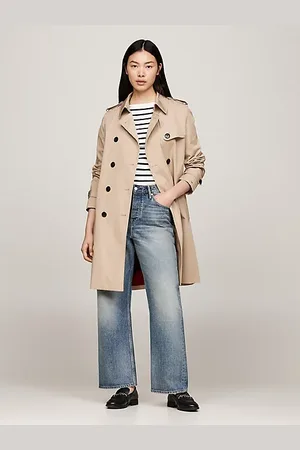 Tommy Hilfiger Waterafstotende slim fit trenchcoat