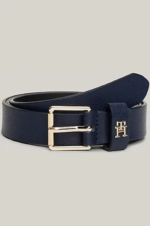 Tommy Hilfiger Heritage leren riem met rolgesp