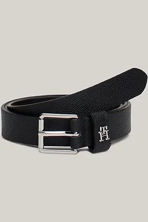 Tommy Hilfiger Heritage leren riem met rolgesp