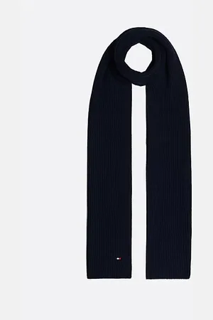 Tommy Hilfiger Sjaal met kasjmier en geborduurde vlag