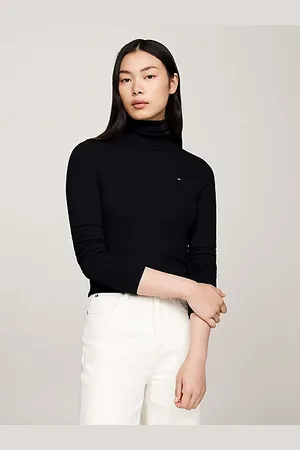 Tommy Hilfiger Slim fit longsleeve T-shirt met col