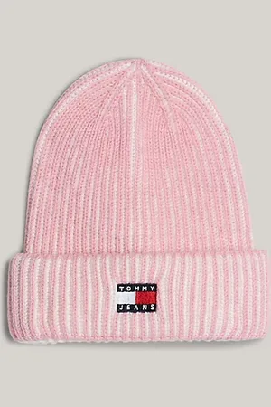 Tommy Hilfiger Heritage ribgebreide beanie met wol