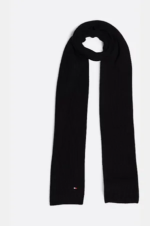 Tommy Hilfiger Sjaal met kasjmier en geborduurde vlag