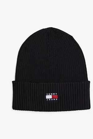 Tommy Hilfiger Heritage ribgebreide beanie met badge