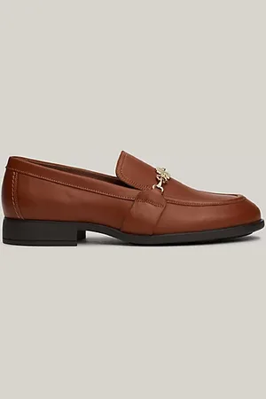 Tommy Hilfiger Leren loafer met kettingdetail