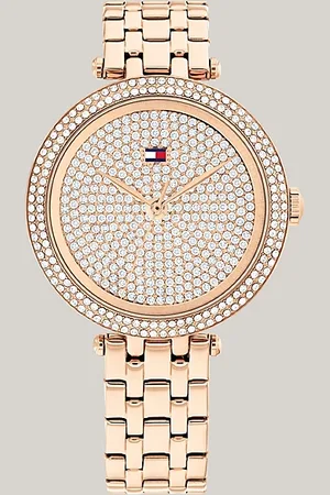 Tommy Hilfiger Roestvrijstalen horloge met keramische bezel