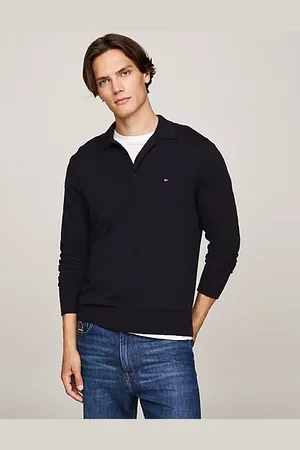 Tommy Hilfiger Trui met kasjmier en polokraag