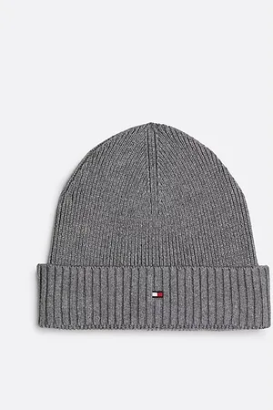 Tommy Hilfiger Beanie met kasjmier en Hilfiger-vlag