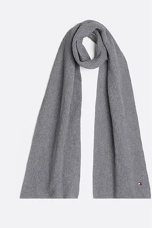 Tommy Hilfiger Sjaal met kasjmier en geborduurde vlag