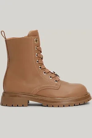 Tommy Hilfiger Leren enkellaars met veters