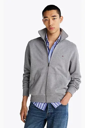 Tommy Hilfiger Sweatshirt met rits en opstaande kraag