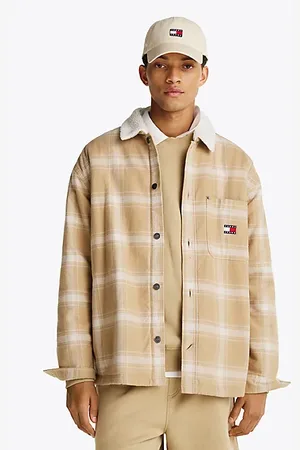 Tommy Hilfiger Relaxed fit overshirt met sherpakraag