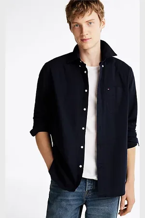 Tommy Hilfiger Relaxed fit overhemd van twill