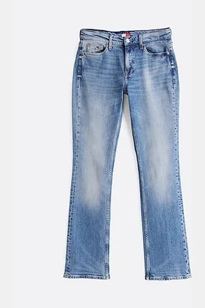 Tommy Hilfiger Maddie medium rise bootcut jeans met whiskers