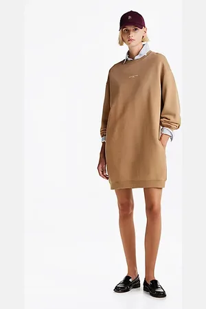 Tommy Hilfiger Geribde slim fit midi-bodyconjurk
