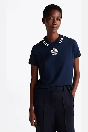 Tommy Hilfiger Regular fit polo-top met keyhole-sluiting